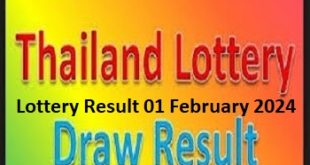 Check Thai Lottery Result 01 February 2024 Today Online